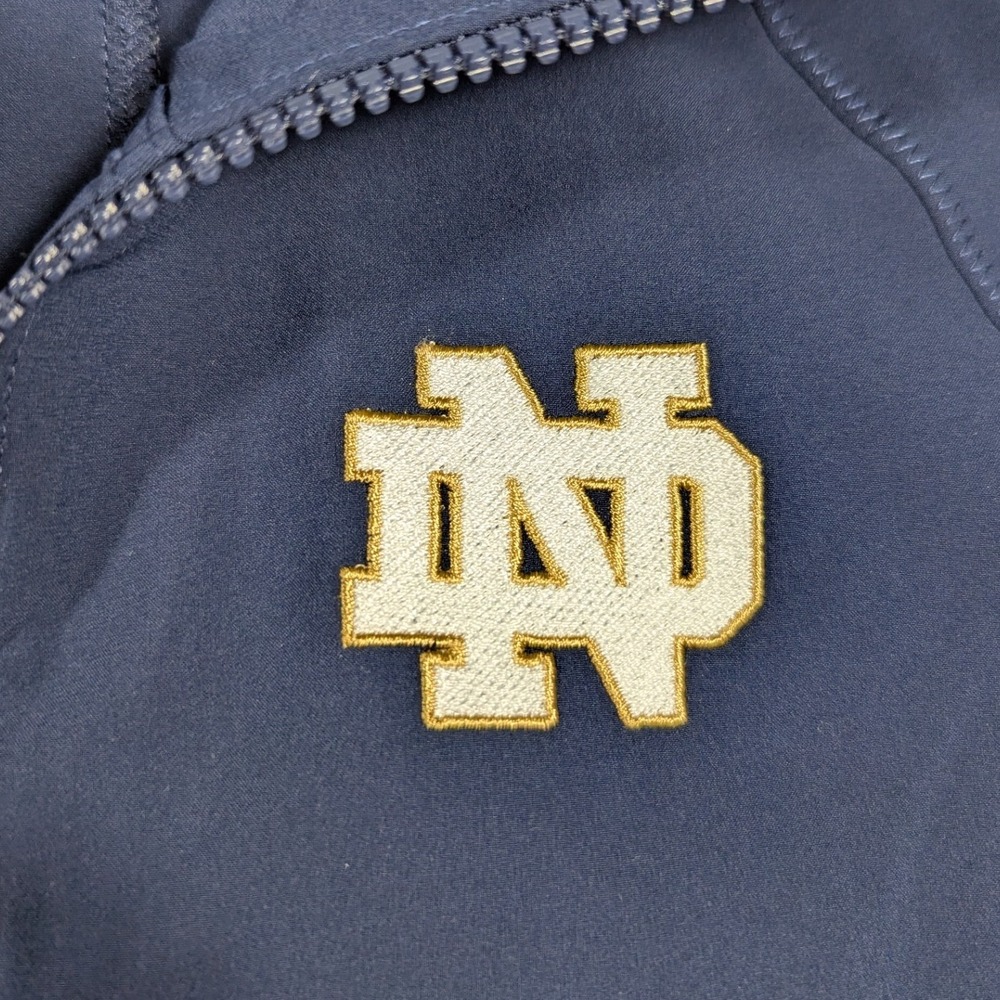 NEW Under Armour Notre Dame Fighting Irish Storm 1 Full Zip‎ Jacket Navy Blue Sm - Picture 8 of 9
